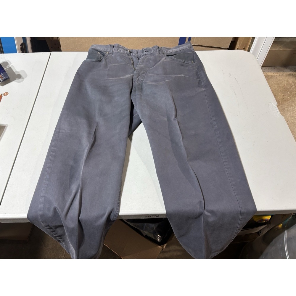 HUGO BOSS Arkansas Jeans Men's W36/L36‎ Regular Fit Zip Denim Dark Blue Vintage